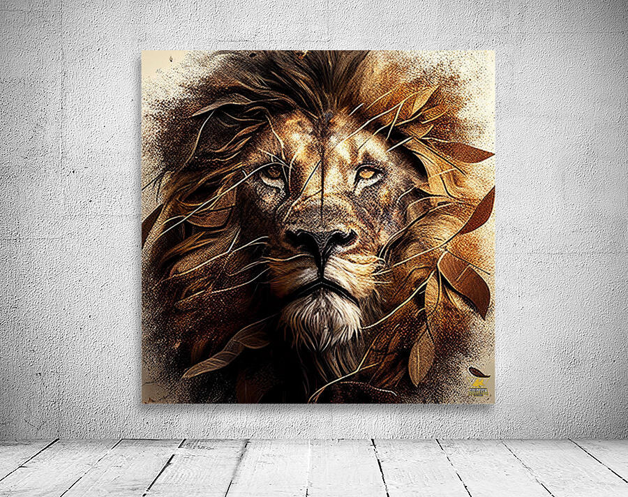 Twisted lion face Wall Preview