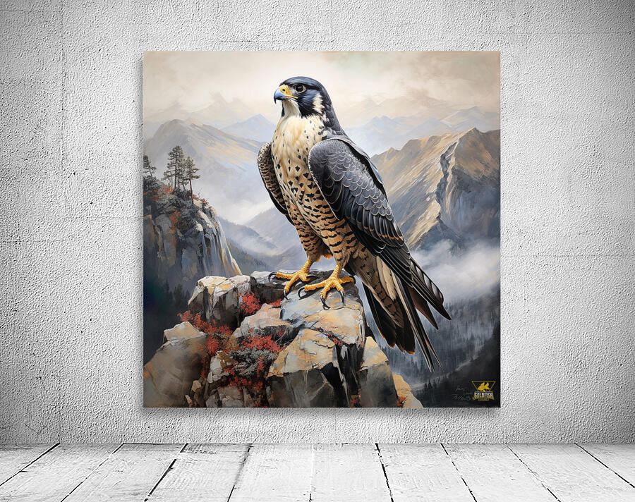 Anton Znaniecki ハヤブサ Falcon 絵画 ハヤブサの絵を制作中です
