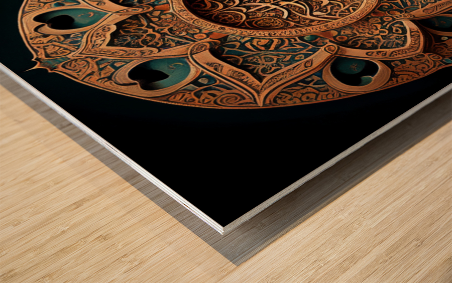 Islamic art wall  Wood print