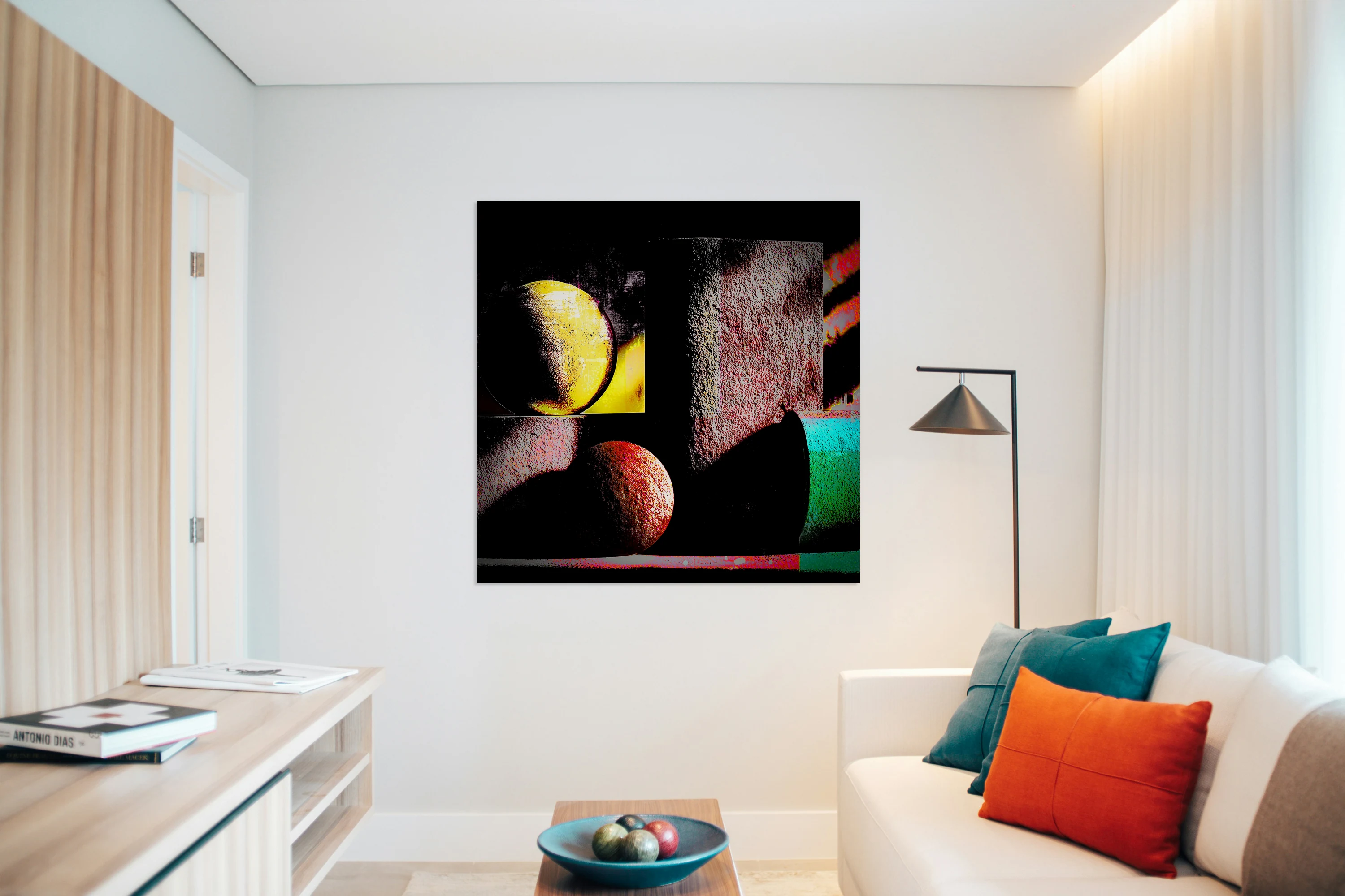 Abstract Orbs Digital Art Dark