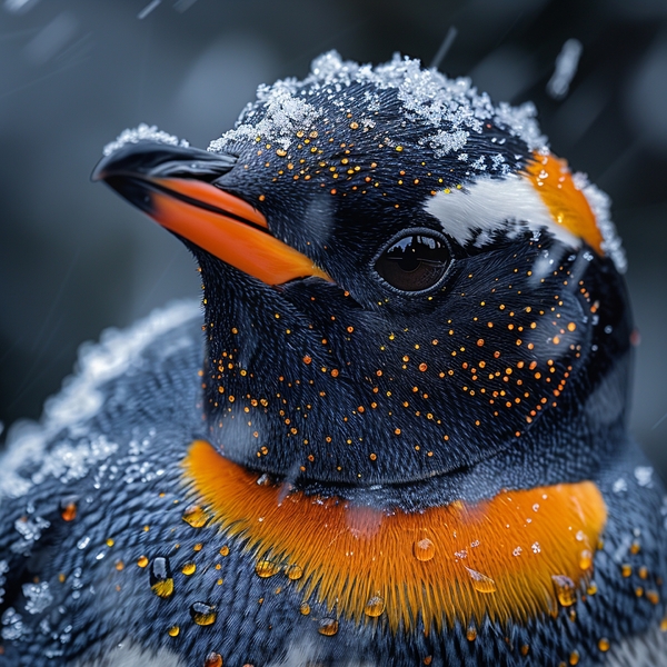 Snowy Penguin Digital Download