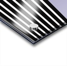 Black & White Stripes with Lavender Patch Acrylic print
