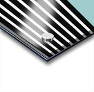 Black & White Stripes with Mist Patch Acrylic print