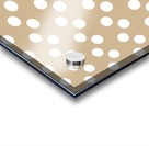 Almond Buff Polka Dots Acrylic print