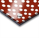 Crimson Polka Dots Acrylic print