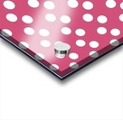 CRANBERRY Polka Dots Acrylic print