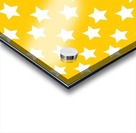 Yellow  White Stars Acrylic print