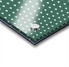 HUNTER GREEN Heart Shape Pattern Acrylic print