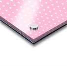 Cotton Candy Heart Shape Pattern Acrylic print