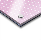 Spring Pink Heart Shape Pattern Acrylic print