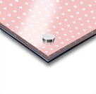Tea Rose Heart Shape Pattern Acrylic print