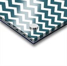 DARK TEAL CHEVRON Acrylic print