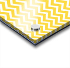 EGG YELLOW CHEVRON Acrylic print