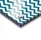 CERULEAN CHEVRON Acrylic print