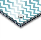 BLUE TOPAZ CHEVRON Acrylic print