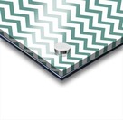 BLUE GREEN CHEVRON Acrylic print