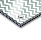 GREY GREEN CHEVRON Acrylic print