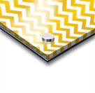AUTUMN YELLOW CHEVRON Acrylic print