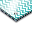 TURQUOISE CHEVRON Acrylic print