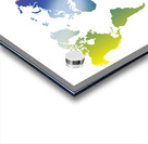 MULTICOLOR WORLD MAP Acrylic print