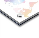 MULTICOLOR PASTEL WORLD MAP Acrylic print