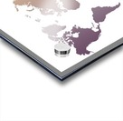 PURPLE SLATE WORLD MAP Acrylic print