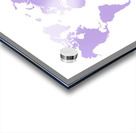 PURPLE SHADE WORLD MAP Acrylic print
