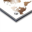 TEAK WORLD MAP Acrylic print