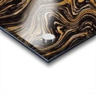 Black Liquid Marble Acrylic print