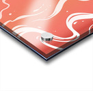 Peach Liquid Marble  Acrylic print