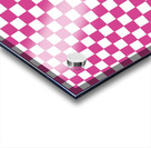 Pink Check Pattern Acrylic print