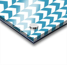 Blue Chevron Check Pattern Acrylic print