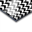 Black Chevron Check Pattern Acrylic print