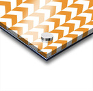 Orange Chevron Pattern Acrylic print