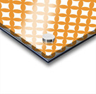 Orange Retro Circle Pattern Acrylic print