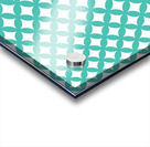 Turquoise Retro Circle Pattern Acrylic print
