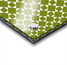 Green Squares And Diamonds Pattern  Acrylic print