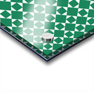 Green Squares And Diamonds Pattern  Acrylic print
