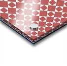 Maroon Squares And Diamonds Pattern  Acrylic print