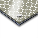 Light Green Squares And Diamonds Pattern Acrylic print