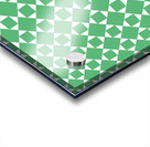 Dark Green Geometric Pattern Acrylic print