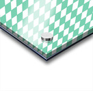 Light Green Checkers Pattern Impression Acrylique