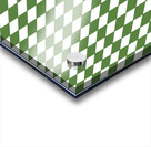Dark Green Checkers Pattern Acrylic print