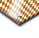 Mustard Yellow Checkers Pattern Acrylic print