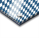 Navy Blue Checkers Pattern Acrylic print