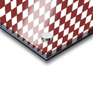 Dark Maroon Checkers Pattern Acrylic print