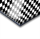 Black and White Checkers Pattern Acrylic print