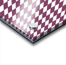Carmine Checker Pattern Acrylic print