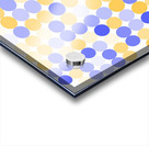 Yellow and Blue Small Dots Acrylic print