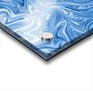 Blue Liquid Marble Acrylic print